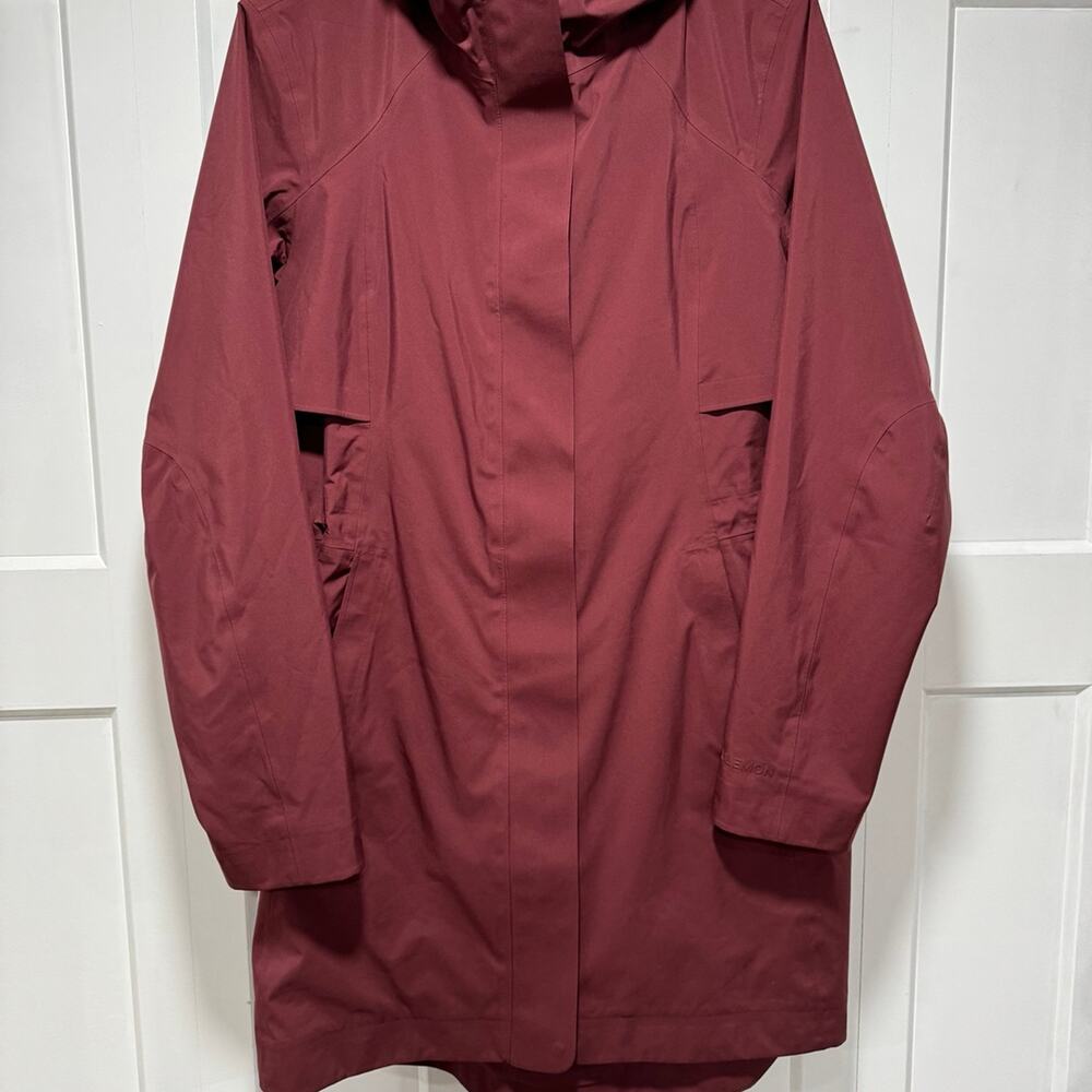 Lululemon Rain Rebel Jacket Red Merlot size 6